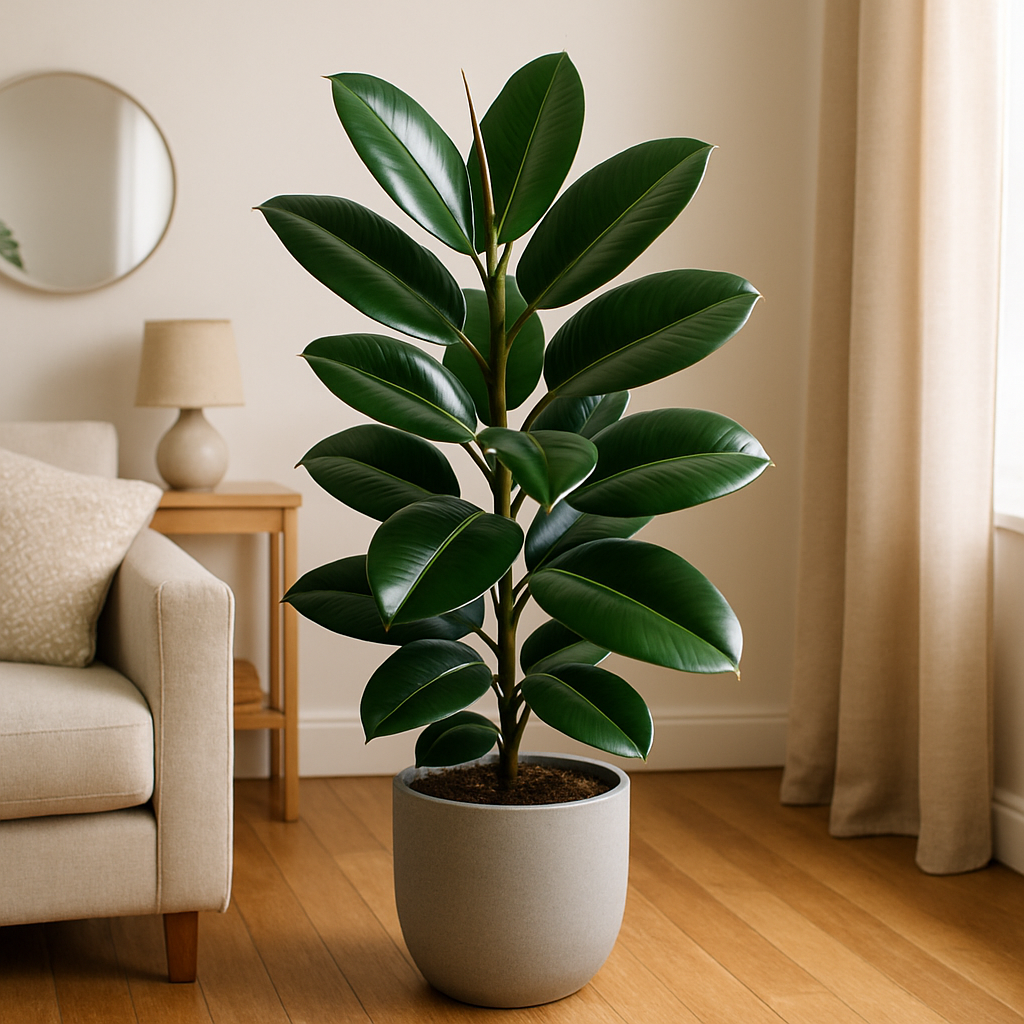 Ficus elastica plant